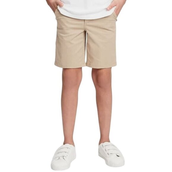 Gap Kids Uniform Twill Shorts Khaki Husky Boys Size 18 - Picture 1 of 11